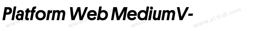 Platform Web MediumV字体转换